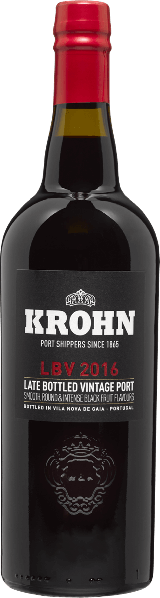 De Late Bottled Vintage van Krohn is een majestueuze wijn. Hij heeft een bijna ondoorzichtig diepe robijnrode kleur en een zeer geprononceerde, fruitige geur met wat houttonen op de achtergrond. De smaak is warmbloedig, volfruitig, zoet, maar pittig.